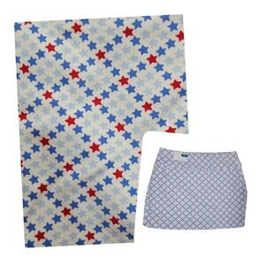 Lady Hagen Golf Skort Womens XXL 2XL Tummy Control UPF 50 Star Patriotic Skirt